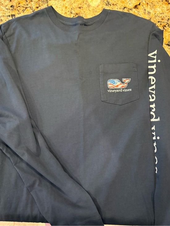 Vineyard Vines Other - Vineyard Vines Navy Long Sleeve Pocket Tee with Whale Logo